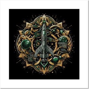 celtic spaceship Posters and Art